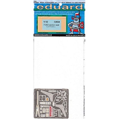 Edu32834 132 Eduard Color Pe - F-86d Sabre Dog Ejection Seat Detail Set (For Use With The Kitty Hawk Kit) Model Kit Accessory