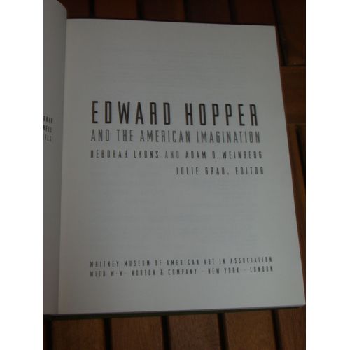 Edward Hopper And The American Imagination de Deborah Lyons & Adam D. Weinberg