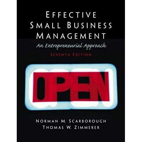 Effective Small Business Management: An Entrepreneurial Approach   de unknown  Format Broch 