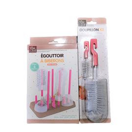 Egouttoir Biberon 2 Goupillons Accessoire Hygiene Bebe Idee Cadeau Naissance Rakuten