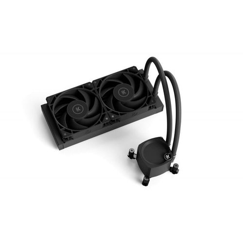 EK Water Blocks EK-Nucleus CR240 Dark All-in-One Liquid CPU Khler mit EK FPT Lftern, Wasserkhlung Computerteile, 120 mm Lfter, kompatibel mit den esten Intel & AMD CPUs