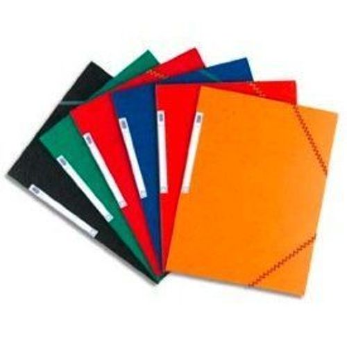 Elba - Chemise A4 Carte Lustre Top File 3 Rabats  lastique - Vert - Lot De 10