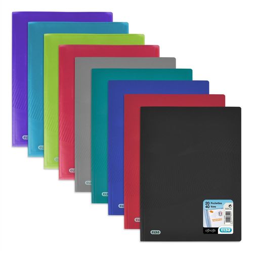 Elba Lot De 10 Protges Document Osmose A4 20poch Pp Coloris Alatoire