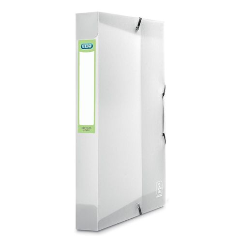 Elba Lot De 12 Botes Classement 2nd Life 24x32cm Pp 7/10e Dos De 4 Cm Translucide Incolore