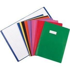Elba Picto PVC Rouge Protège cahier 