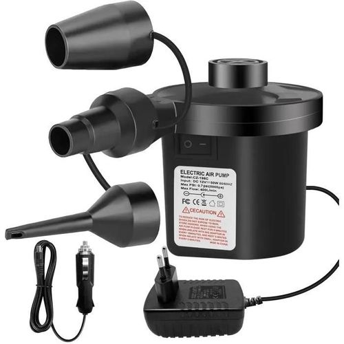 Electric Air Pump Deflator Inflator, Inflator 240v50w, With 3 Nozzles High Power Paddles Pump For Air Mattresses, Inflatable Mattre