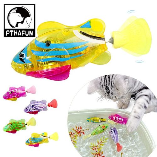 lectrique Chat Poisson Jouet Pet Natation Poisson Pet Interactive Flottant Robot Jouet Poisson Chat Chat Jouet Pour Enfants