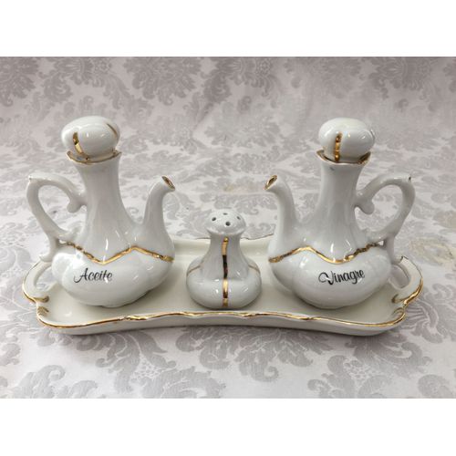 lgant & Ancien Service A Condiments Porcelaine Fine Espagne