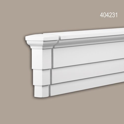 lment D'aboutement Profhome 404231 Moulure Exterieure lement Dcorative lment De Faade Design Moderne Blanc