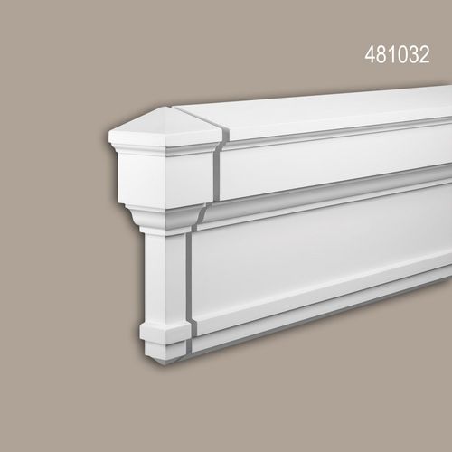 lment D'aboutement Profhome 481032 Moulure De Faade lement Dcorative lment De Faade Style No-Classicisme Blanc