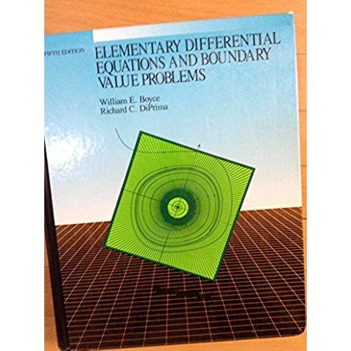 Elementary Differential Equations And Boundary Value Problems   de Richard C. DiPrima  Format Broch 