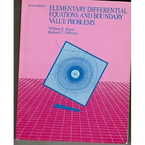 Elementary Differential Equations And Boundary Value Problems   de Richard C. DiPrima  Format Broch 