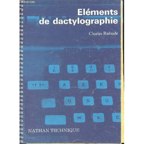 Elements De Dactylographie   de charles ramade 