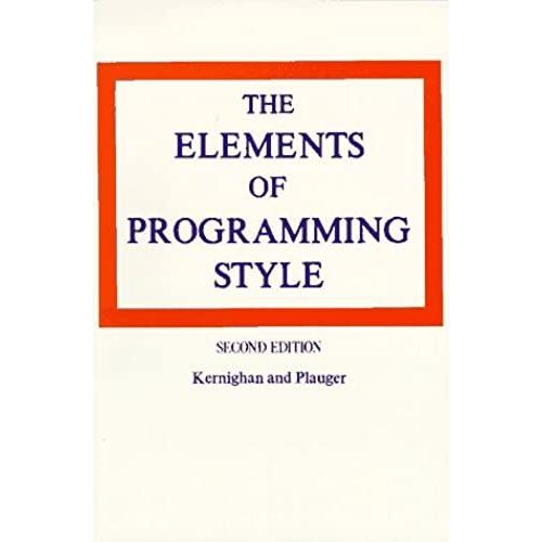 Elements Of Programming Style   de unknown  Format Broch 