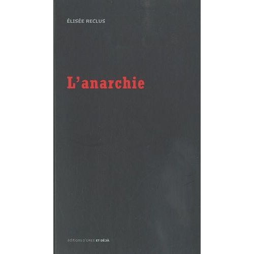 L'anarchie    Format Broch 