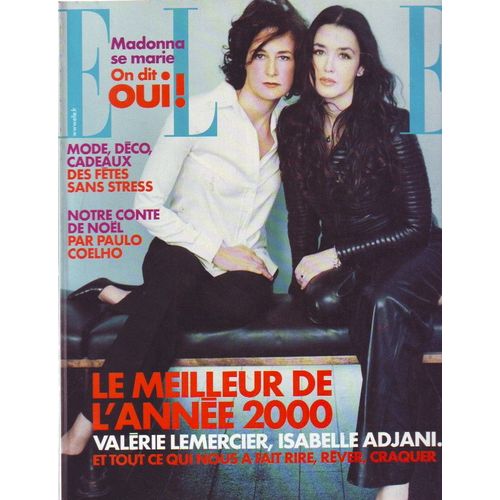 Elle 2868 Isabelle Adjani Valerie Lemercier 2 Pages Madonna 2 Pages Jamel Debbouze 4p Celine Dion 1p J.K Rowling 1p Julia Roberts 1p 2879