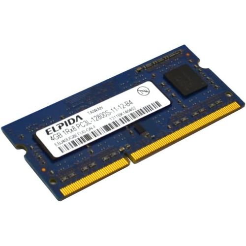 Elpida Mmoire DDR3 SO-DIMM 204pin PC3L-12800S 1600MHz EBJ40UG8EFU0-GN-F 4 Go