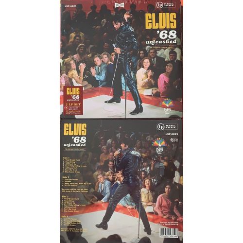 Elvis Presley 68 Unleashed The Legendary Standup Shows 29/6/1968 - 6.00 Pm & 8.00 Pm Nbc Studio 4 Burbank 2 Lps Transparent Red Vinyls 22 Tracks Soundboard Recording dition Limite 300 Ex - 