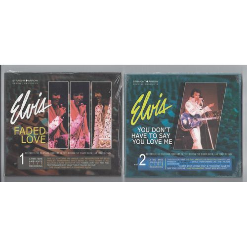 Elvis Presley Fadded Love Las Vegas 14/2/1973 Ds & You Don T Have To Say You Love Me 14/2/1973 Shows Soir 42 Titres Sublime Audiences Recording Discs Originaux Deluxe Digipacks Neuf Scell Ultra Rare - 
