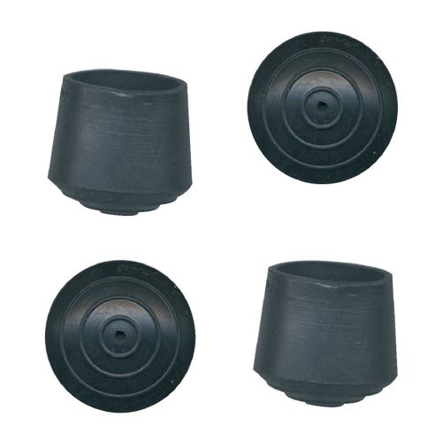 Embout Enveloppant Caoutchouc Noir Pvm - Diamtre 18 Mm - Vendu Par 4