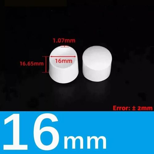 Embouts De Pieds De Chaise Ronds Et Carrs En Pvc Blanc,Couvercle D'extrmit De Table De Meubles,Bouchon De Tuyau,Couverture De Protection Non Ald,2-8 Pices - Type 16mm-8pcs