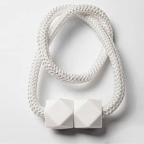 Embrasses De Rideaux Magntiques En Forme De Rubik's Cube,Conception Moderne,Simple Et lgante,Dgagement,Conception De Ulpaissie Amliore,2024,4 Pices - Type White 4pcs