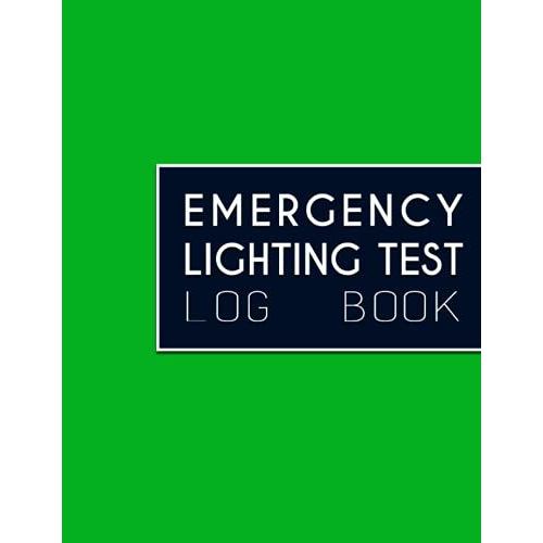 Emergency Lighting Test Log Book Emergency Lighting Inspection Book