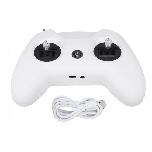 Emetteur Radio Pour Drone 2,4 Ghz, 8 Canaux, Telecommande Rc Avec Fonction Simulateur Fpv Pour Drone De Course Fpv, Blanc