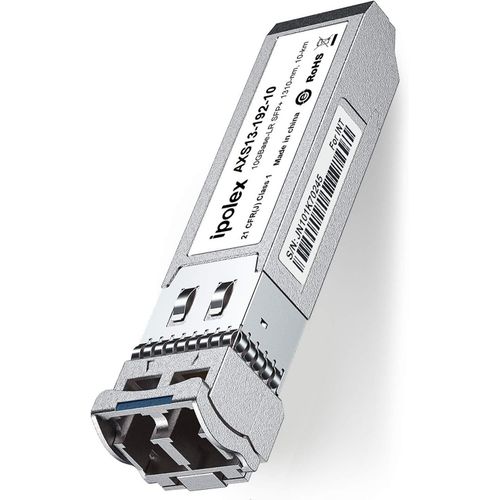 metteur-rcepteur LC monomode SFP+ 10G,Module Mini GBIC 10GBase-LR Compatible avec Cisco SFP-10G-LR,Ubiquiti UF-SM-10G,Meraki,Mikrotik,Netgear etc. (SMF,1310-nm,10 km)