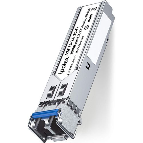 metteur-rcepteur LC monomode SFP 1G,Module Mini GBIC 1000Base-LX Compatible avec Cisco GLC-LH-SMD,Ubiquiti UF-SM-1G,Meraki,TP-Link et Plus (SMF,1310nm,Jusqu` 20 km)