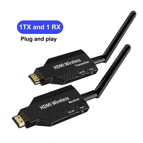 metteur-rcepteur vido sans fil, rallonge compatible HDMI, adaptateur de miroir d'cran de cl TV, commutateur DVD PC vers budgtaire TV, 50m-1 TX and 1 RX