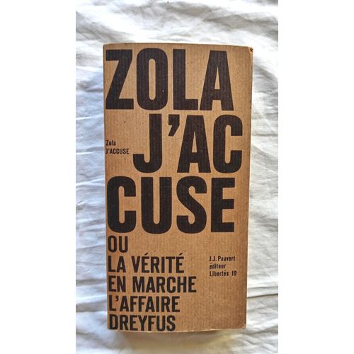 Emile Zola, J'accuse Ou La Vrit En Marche, L'affaire Dreyfus, J. J. Pauvert 