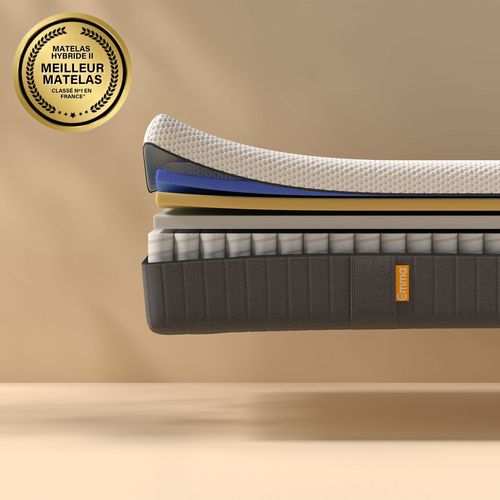 Emma | Matelas Hybride Ii 140x190 | Mmoire De Forme + Ressorts | Meilleur Choix Emma | Dos Apais | Soutien Et Respirabilit | 25 Cm