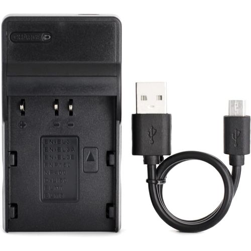 en-EL3 USB Chargeur pour Nikon D100,D100 SLR,D200,D300,D300s,D50,D70,D70s,D80,D90,DSLR D700 Camra et Plus