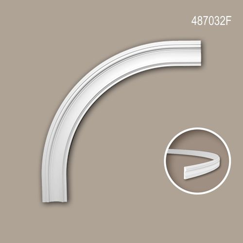 Encadrement D'arche Flexible Profhome 487032f lment De Faade Encadrement De Fentre lement Dcorative Style No-Classicisme Blanc