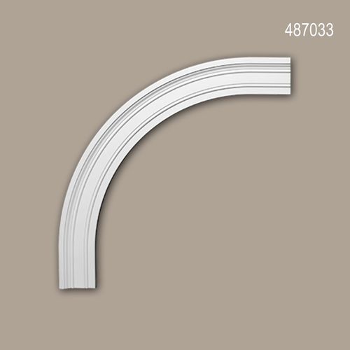 Encadrement D'arche Profhome 487033 lment De Faade Encadrement De Fentre lement Dcorative Style No-Classicisme Blanc