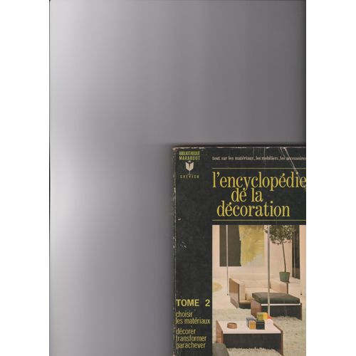Encyclopdie De La Dcoration   de collectif 