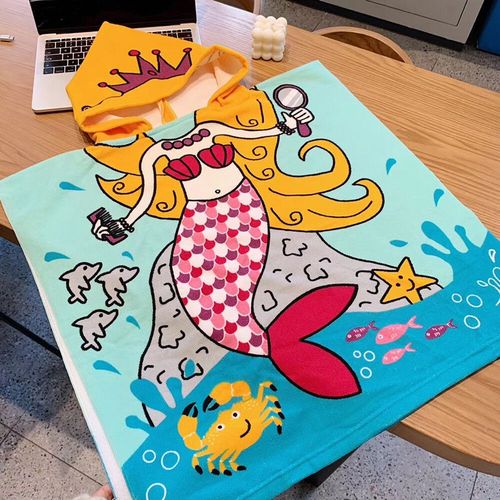 Enfants Articles De Bain Enfants Cape  Capuche Serviette Garon Requin Peignoir Bb Dinosaure Serviette De Bain Filles Licorne Serviette De Plage Couverture D'enveloppe - Type Lg05
