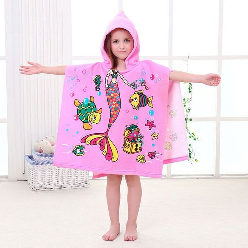 Enfants Articles De Bain Enfants Cape  Capuche Serviette Garon Requin Peignoir Bb Dinosaure Serviette De Bain Filles Licorne Serviette De Plage Couverture D'enveloppe - Type Lg12