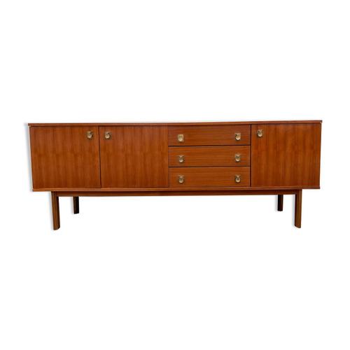 Enfilade meuble tv hifi bahut moderniste vintage rtro en teck bois ...