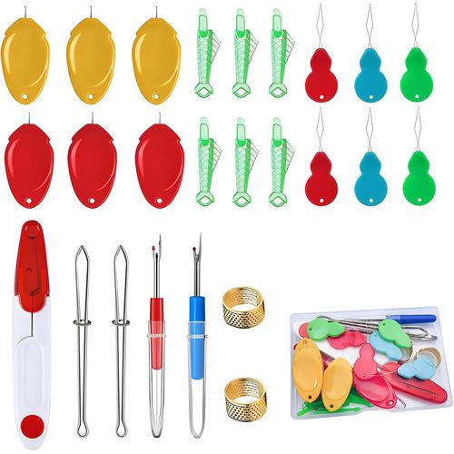 Enfile Aiguille Kit,25 Pices Plastique Diy Enfile-Fil,Enfile Aiguille Machine  Coudre,Point De Croix Enfile-Aiguilles,Fil Enfile-Aiguille  Coudre Pour Coudre  Main & Quilting Craft.[Y1102]