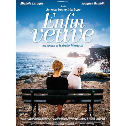 Enfin Veuve - Vritable Affiche De Cinma Plie - Format 40x60 Cm - De Isabelle Mergault Avec Michle Laroque, Jacques Gamblin, Tom Morto, Valrie Mairesse, Claire Nadeau, Eva Darlan - 2008