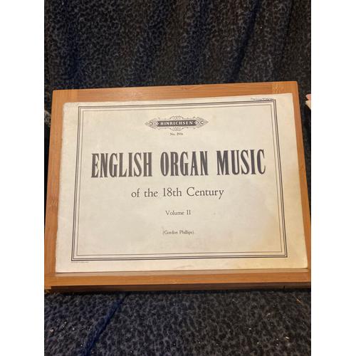 English Organ Music Of The 18th Century Vol. 2 Partition Orgue Ed. Hinrichsen