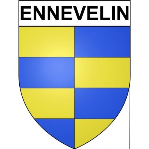 Ennevelin 59 Ville Stickers Blason Autocollant Adhsif - 17 Cm