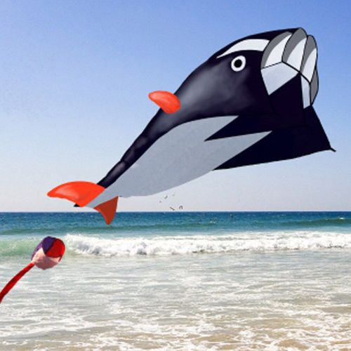 norme Cerf Volant En Forme De Dauphin Pour Enfants, Cerf Volant Gant En 3d, Sans Cadre Et Souple En Paraffine