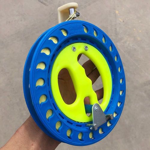 Enrouleur De Bobine De Cerf-Volant,Outil De Poigne De Vol De Roue De Feu,Ligne De Ficelle Torsade,Poigne Bleue Ronde Extrieure Pour Les Cerfs-Volants,150-500m - Type 18cm Bluea 200m Line