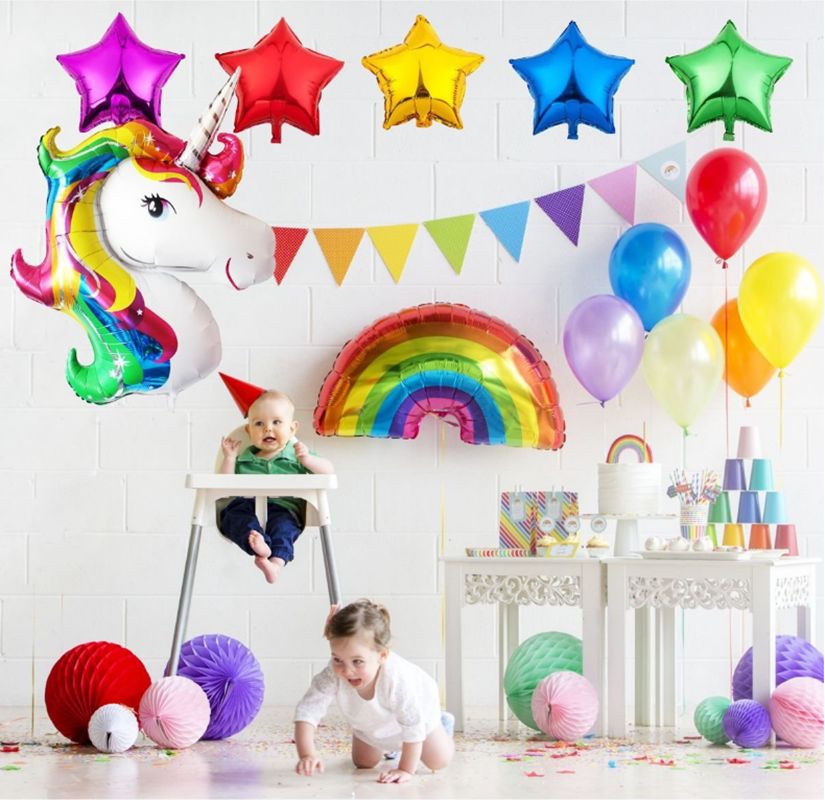 Ensemble 15 Pieces Decorations De Licorne Arc En Ciel Ballons Aluminium Et Latex Pour Les Fetes Anniversaire Gros Kit De Decorations Pour Les Filles Les Garcons Et Les Adultes Rakuten