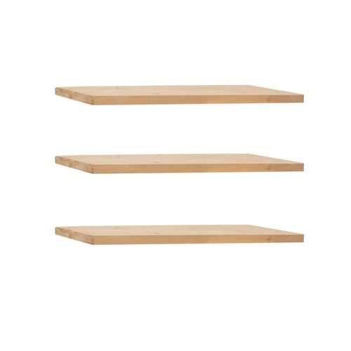 Ensemble 3 tagres Flottantes En Bois De Sapin Marron 120x3,2cm