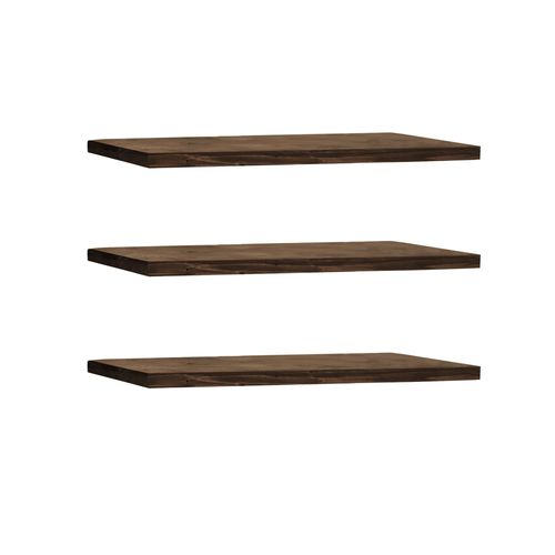 Ensemble 3 tagres Flottantes En Bois De Sapin Marron 200x3,2cm