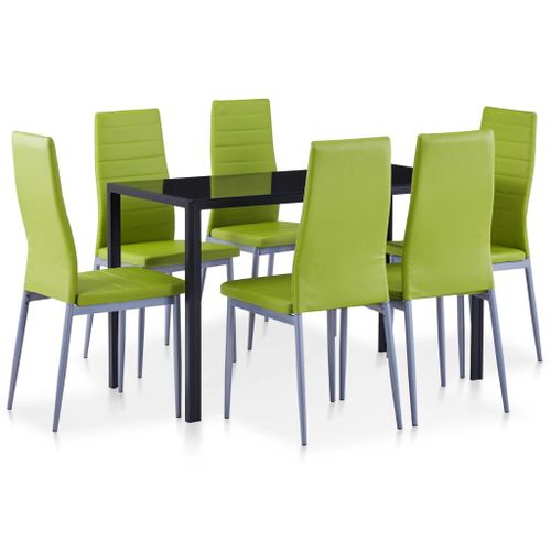 Vidaxl Ensemble  Dner 7 Pcs Vert